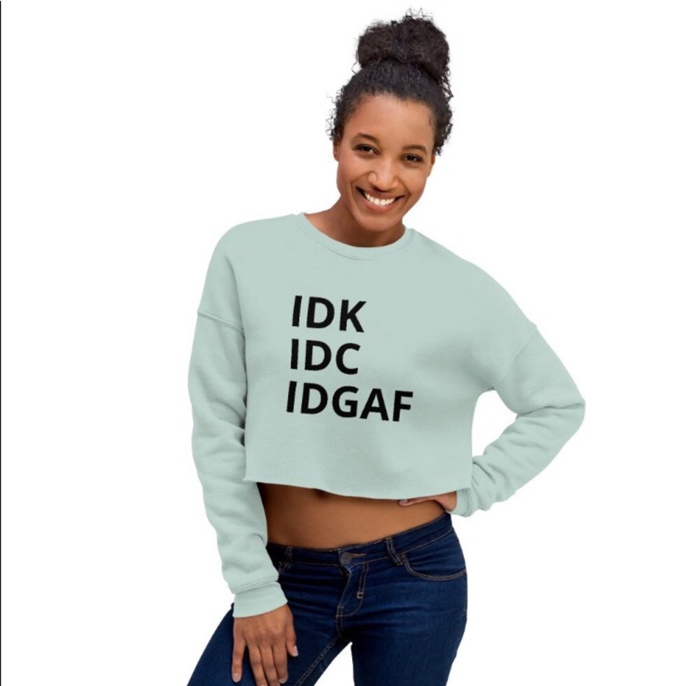 Ladies Crop Sweatshirt